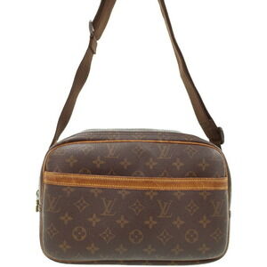 Louis Vuitton Monogram Leather Brown Reporter Shoulder Bag